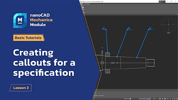 Creating callouts for a specification - Lesson 3